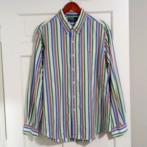 💚VTG Polo Ralph Lauren💚 - Men's Multicolor Stripe L/S Button Down